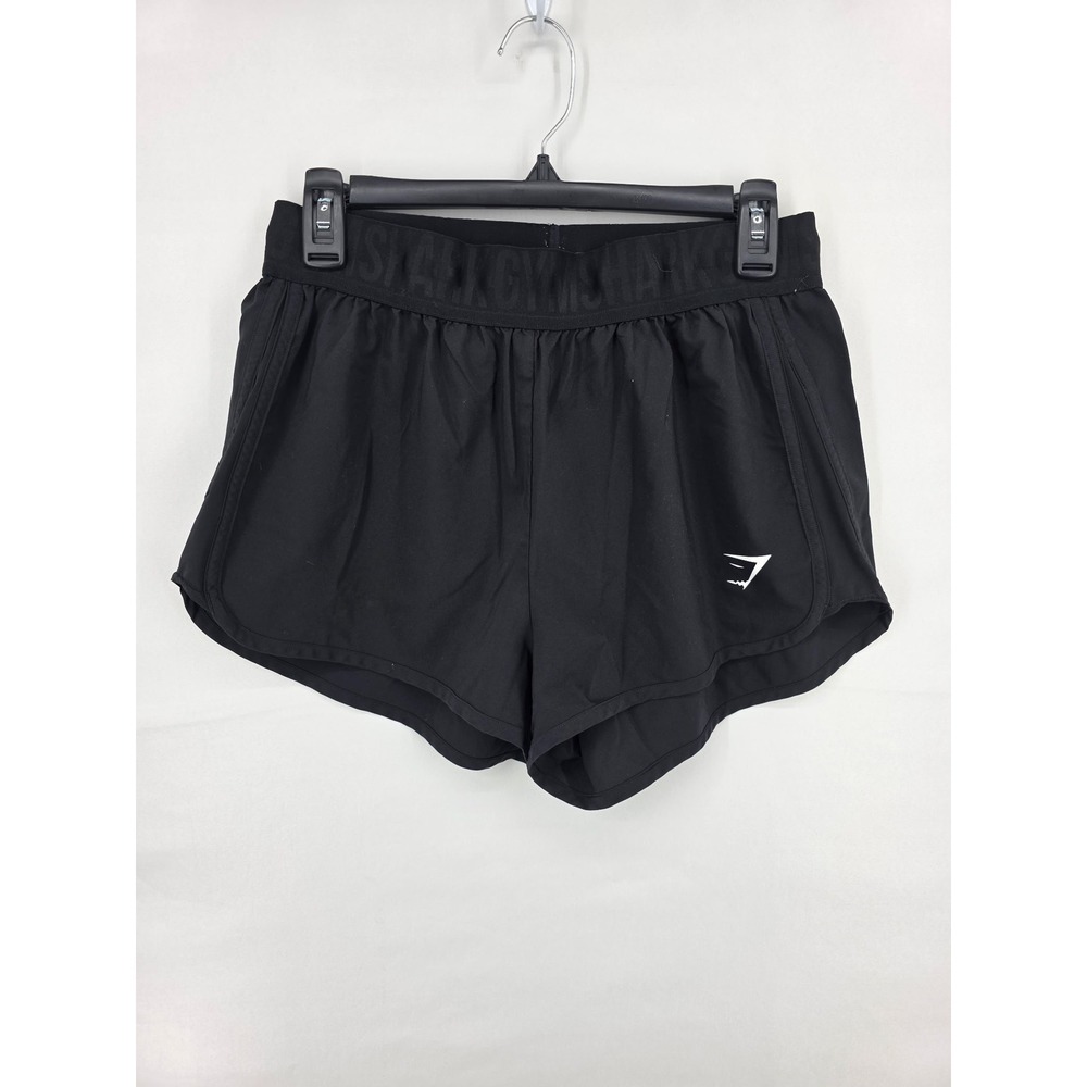 Gymshark Womens Black Training Loose Fit Athletic Gym Shorts Size Medium